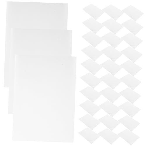 STOBOK 100 Blatt Fotopapier Drucken Tattoo-schablonenpapier Fotodrucker Büropapierprodukte Transparent Versandetiketten Bedruckbares Vinyl Druckerpapier Brief Kopierpapier Karton Weiß von STOBOK