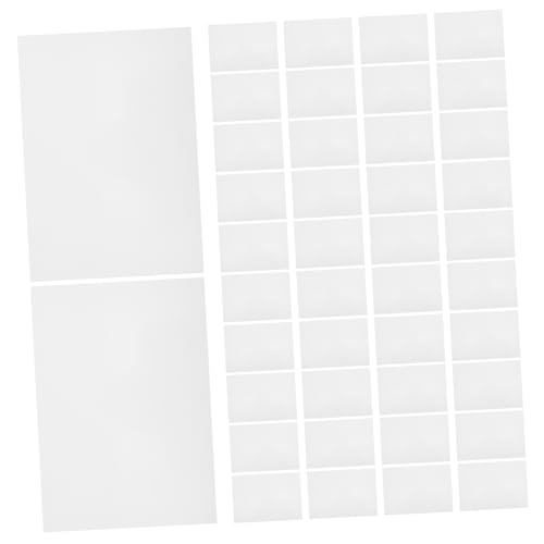 STOBOK 100 Blatt Fotopapier Fotopapier Stabilisatorpapier Für Stickmaschine Stickgarn Stickmaschinenbedarf Notizblöcke Wachs Spezialbedarf Blanko Notizblock Weiß von STOBOK