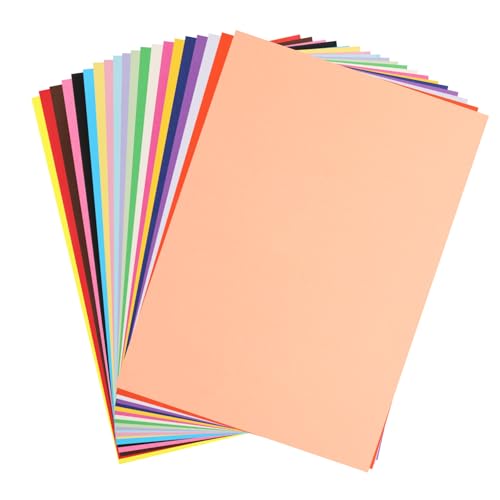 STOBOK 100 Blatt Origami Farbiger Karton 8,5 x 11 sortiert Kartonpapier, farbiges Papier bunter Karton buntpapier dekoratives Papier Pastellpapier zum Basteln farbiges Kartonpapier von STOBOK