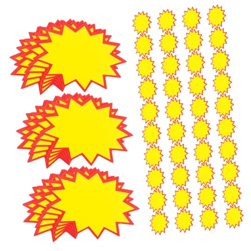 STOBOK 100 Stück Supermarkt-preisschilder, Papier-preisschilder, Werbeetiketten, Einkaufszentrum-preisschilder, Leere Preisschilder, Preisschilder, Preisschilder von STOBOK