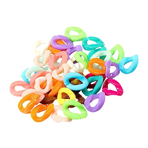 STOBOK 100St Kunststoffclip Etikett DIY Verknüpfung Basteln Clips Clip-Kettenglied bag chain kunstoffclips schmuckherstellung kunststoffkette Hakenkettenglieder Armband-Clip-Haken von STOBOK