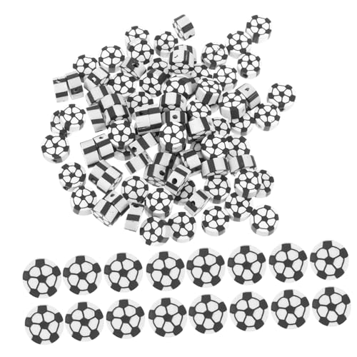 STOBOK 100St Perlen Zubehör Anhänger aus Tonperlen Nachfüllungen für Tonperlen Bausatz Tonperlen Kugelkette Spiel Tonschmuck lose Perlen Distanzperlen aus Ton lose Kugelperlen Polymer-Ton von STOBOK