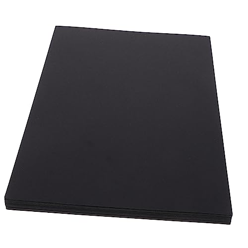 STOBOK 100St kreativpapier bastel materialien kraft paper kraftpapier painting paper Karton Kartenherstellung Karten Papiere Kunstkartenpapier Origami-Kartenpapier Druckpapier Black von STOBOK