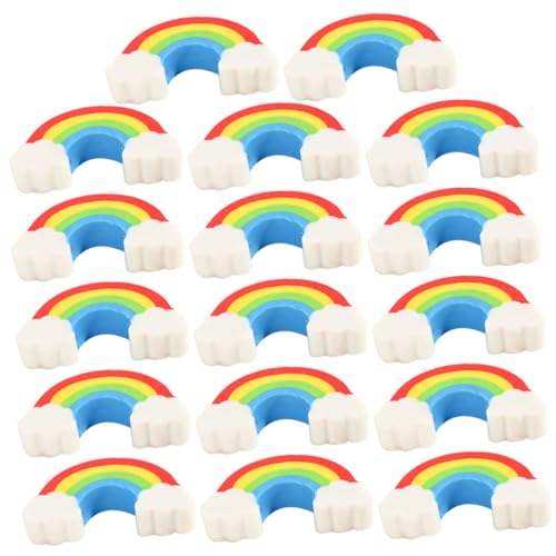 STOBOK 100st Rainbow Bridge Radiergummi Gekneteter Radiergummi Räder Für Aufbewahrungswagen Trocken Abwischbare Etiketten Magnetischer Whiteboard-radierer Tier-radiergummis Abs von STOBOK