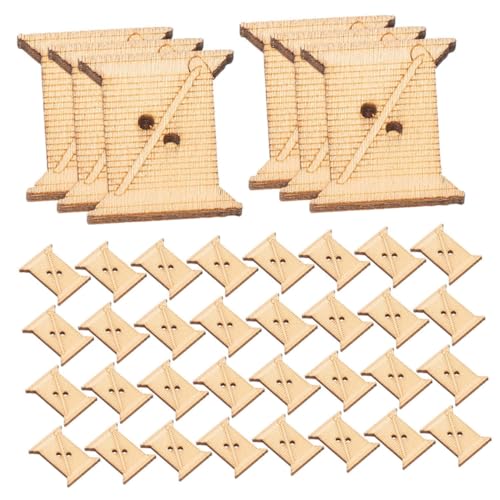 STOBOK 100st Wickelplatte Kreuzstichspule Stickgarn-organizer Fadenspulen-organizer Organizer Für Stickgarnspulen Stickgarn Karte Fadenwickelkarten Strickwerkzeug Aus Wolle Beige Holz von STOBOK