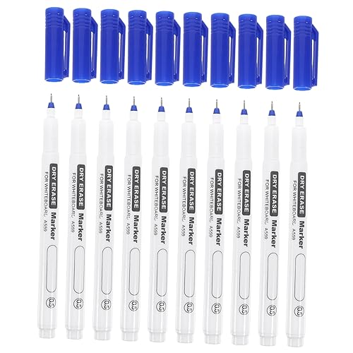 STOBOK 10St Flipchart löschbarer Stift Whiteboard-Marker für Klassenzimmer Gel cmyk schreibkladde whiteboard stift Markierstift für Schüler Whiteboard-Markierungsstift Plastik Blue von STOBOK