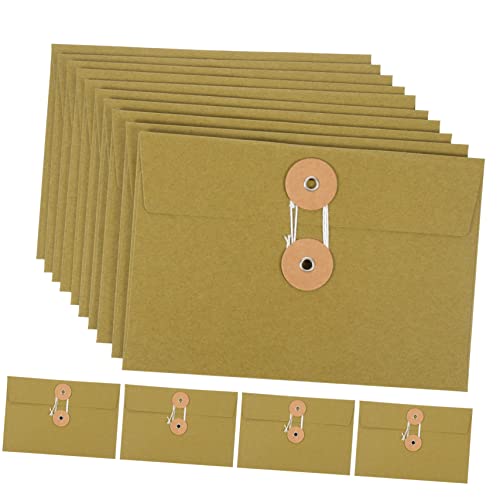 STOBOK 10St Postsack Koffer Papiertaschenumschlag Postkartentaschen aus Papier Mailer storage boxes aufbwahrungs-box Vintage Aufbewahrungstaschen Aktentaschen fürs Büro Kraftpapier Green von STOBOK