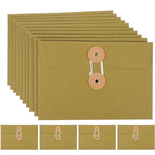 STOBOK 10St Postsack Umschläge Beutel zum Organisieren Umschlag Aktentasche Mailer storage boxes aufbwahrungs-box Aktentaschen fürs Büro kreative Aufbewahrungstaschen Kraftpapier Green von STOBOK