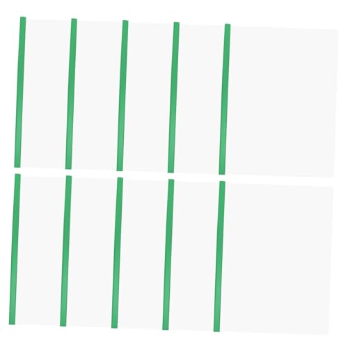 STOBOK 10St Schubladenordner rod Aktenordner Klare Berichtsumschläge Stangenklemmen für Büroordner plastikordner unterlagen organizer Aktenordner mit Zugstange Zugstangenmappen Green von STOBOK