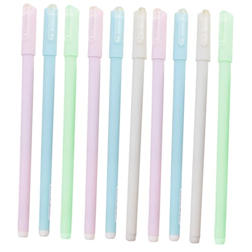 STOBOK 10St Stift gelpen gel ink pen ballpoint pen Schreibwaren noteboon kugelschreibermine nookbook Textmarker Pastell löschbar Klemmbrett mit Speicher Schüler mit Tintenroller Plastik von STOBOK