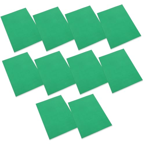 STOBOK 10St grüner Karton Scrapbooking-Papier Karten Basteln Papier für Scrapbooking Geschenkkarten Papier Zubehör für die Kartenherstellung farbiges Schwefelpapier Kartenvorrat Green von STOBOK