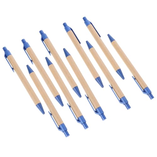 STOBOK 10st Kugelschreiber Mini-stift Schwarze Stifte Whiteboard-stifte Mit Radiergummi Schreibstifte Süße Stifte Mechanische Stifte Markierungen Schlüsselstifte Stifte Masse Büro Blue Pp von STOBOK