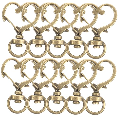 STOBOK Schnallen Schlüsselanhänger Schnallen Metall Verschluss Haken 10pcs Schlüsselanhänger Karabiner Snap von STOBOK