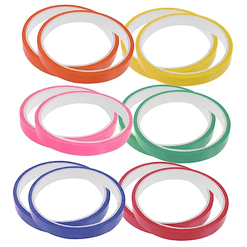 STOBOK 12 Rollen Klebriges Ballband Dekompressions-klebeband Lustige Ballklebebänder Malerband Kugelklebeband Buntes Klebeband Abdeckband Beschriftungsband Spielzeug Plastik von STOBOK