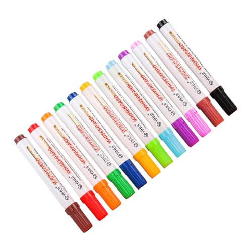 STOBOK 12 Stk Löschbarer Whiteboard-marker Farbige Stifte Weiße Tafel Schreibstift, Aquarellstifte Pflege-aquarellstifte Allwetter-aquarellstifte Hand-aquarellstifte Lehrerstift Plastik von STOBOK