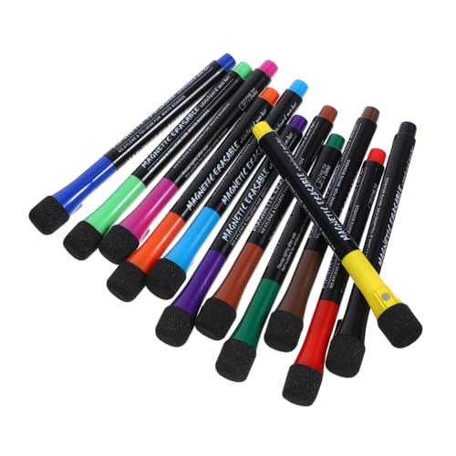 STOBOK 12St magnetische Markierungen Whiteboard-Marker Marker trocken abwischen Schreibwarenmarker Whiteboard-Schreibwerkzeuge trocken abwischbare Stifte farbige Markierungen Abs von STOBOK