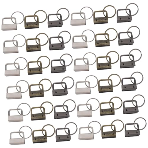 STOBOK 150 Stück Schwanzclip-gürtelclip Schlüsselanhänger, Armband-hardware Schlüsselanhänger Hardware Mit Schlüsselring Schlüsselband-endclip Schlüsselanhänger-armband-set Eisen von STOBOK