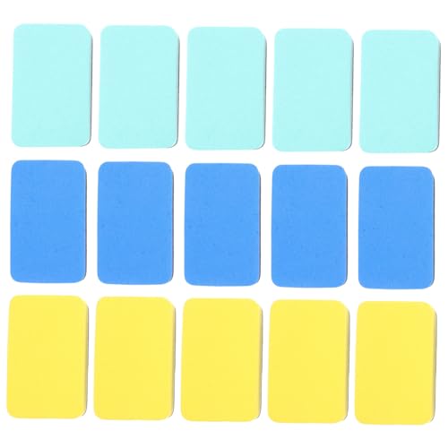 STOBOK 15St büromaterial office supplies Chalkboard Radiergummi Kleines, trocken abwischbares Whiteboard Pastell Whiteboard-Reinigungswerkzeuge Kleine Whiteboard-Radiergummis gefühlt von STOBOK