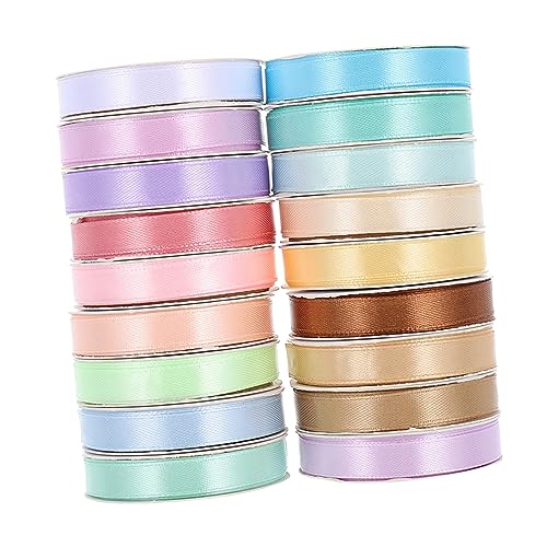 STOBOK 18 Rollen Handband glitzerndes Geschenkband Bastelbänder Kuchen verzieren Band verschönern Blumenpaketband ribbon schienbeinschoner tape Festivalband handgefertigtes Band Polyester von STOBOK