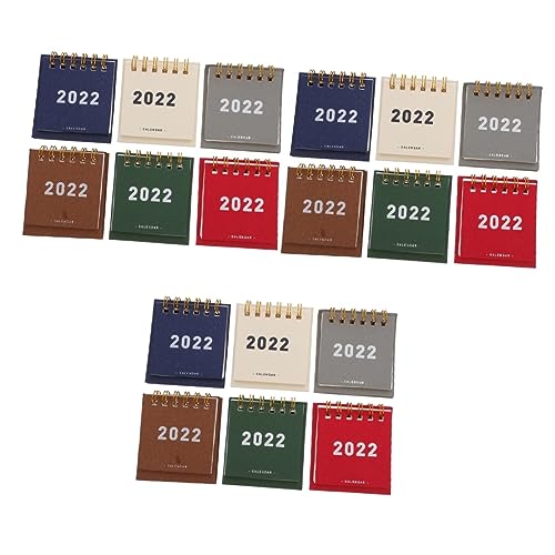 STOBOK 18 Stk 2022 Schreibtischkalender büro 2022 Schreibtisch einfacher Minikalender Taschenkalender Staffelei 2022 Neujahrskalender schicker Mini- von STOBOK