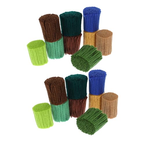 STOBOK 18 Stk Stickgarn Für Teppiche Teppichhaken Wolle Doppelt Großes Garn Grobes Chenille-garn Tuftinggarn Vorgeschnitten Knüpfhaken Teppichwolle Garn Für Knüpfteppiche Häkelgarn Acryl von STOBOK