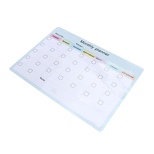 STOBOK 1Stk Magnettafel kühlschrankorginizer küchenplaner Monatliche magnetische Plantafel magnetische Plantafel für das Magnet-Planer-Kalender Magnet-Notizblock-Kalender Plastik von STOBOK