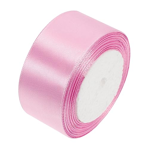 STOBOK 1Stk Verpackungsband Haarschleife Band Hochzeitsband Spitzenbänder zum Basteln Spitzenband seidenband ribbon dekoratives Band Kuchendekorband Dreiecksgarn aus Polyester Rosa von STOBOK