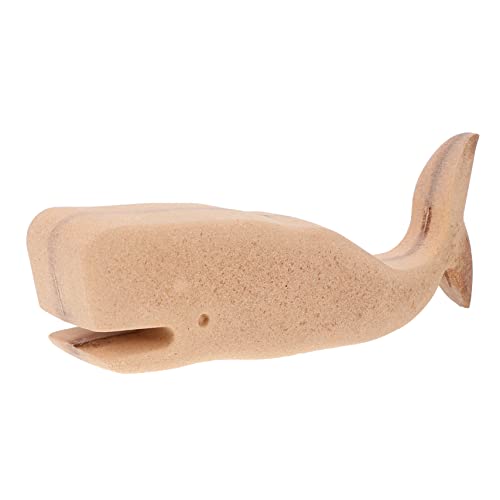 STOBOK 1stk Wal-verzierung Diy-malerei-statue Nautische Wohnzimmerdekoration Dekorativer Wal Ornament Für Kinder Wal Figur Dekor Am Meer Am Meer Tierskulptur-dekor Diy-malmodell Mdf Khaki von STOBOK