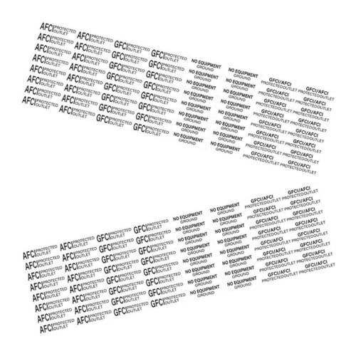 STOBOK 2 Blätter Sicherheitserinnerungsaufkleber Wasserdichte Abdeckungen Wasserdichte Steckdosenabdeckungen Sicherheitswarnaufkleber Sicherheitsabdeckungen Pvc Black von STOBOK