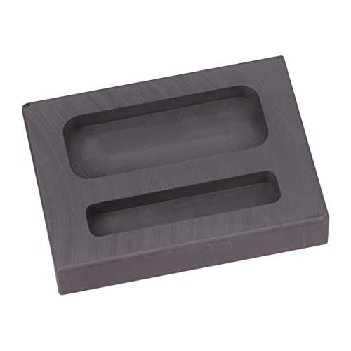 STOBOK 2 Nichteisenmetallform Barrenformen Graphitformen Silber Graphitguss Gießform Schmelzen Kombiform Für Schmelztiegel Testkit Für Schwarzen Schimmel Graphitbarren Black von STOBOK