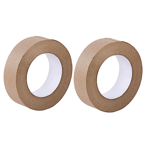 STOBOK 2 Rolle Klebeband Bandspender Bh-tape Kartonband Für Den Haushalt Multifunktions-dichtungsband Beschreibbares Flachband Dichtungsversorgung Kartonband Aus Papier Brown Kraftpapier von STOBOK