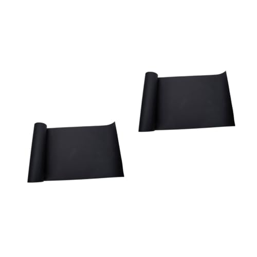 STOBOK 2 Rollen Rolle Aus Kraftpapier Kraft Verpackungsmaterial Geschenkpapier Blumenverpackungspapier Black von STOBOK