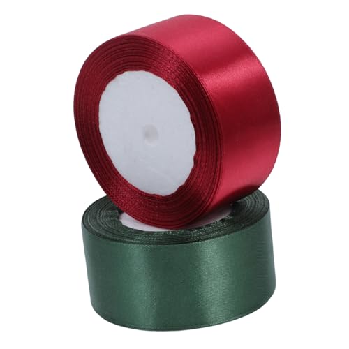 STOBOK 2 Rollen Verpackung Band Trimmen Schwarzes Band Blaues Band Haarschleifen Weißes Band Die Strauß Hochzeitsdekorationen Bogen Dekorativ Rosa Schleife Polyester von STOBOK