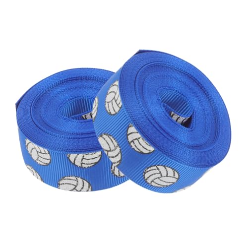 STOBOK 2 Rollen handgefertigter Bogen Toilettenpapier für den Außenbereich Pailletten dekorative Pailletten Haarspangenband Requisitenspielzeug Haarklammerband Preisbänder Polyester Blue von STOBOK