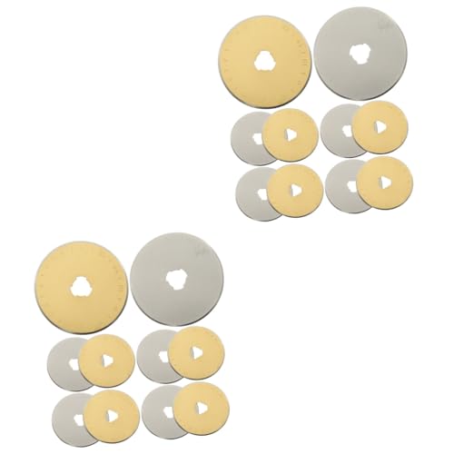 STOBOK 2 Sätze 45-mm-rad-stoffmesser Rotierend Klingen Holzbearbeitung Maschine Austausch Der Drehscheiben Schneidemesser Für Tuchrollen Rollschneider Zubehör Anspitzer -7 10 Stück * 2 von STOBOK