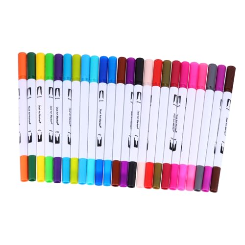 STOBOK 2 Sätze Aquarellstift Filzstifte Kunststifte Farbstifte Stifte Für Textmarker Schreibkladde Kalligraphie-stifte Farbige Markierungen Malenstift Plastik Colorful 24 Stück * 2 von STOBOK