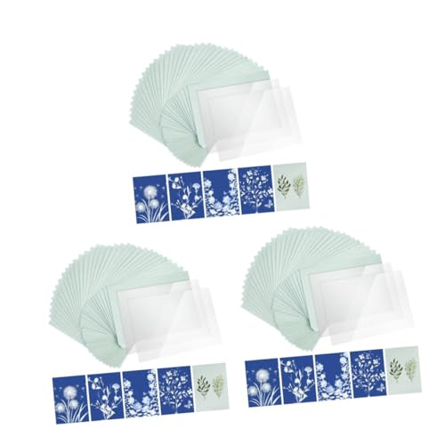 STOBOK 2 Sätze Cyanotypie Kunstdruckpapier-Kit Bausatz aus Bastelpapier Produktion liefert Anhänger DIY Druckpapier Kunstpapier Sunprint-Papierset Sonnendruckpapier Naturfaser-Papier von STOBOK