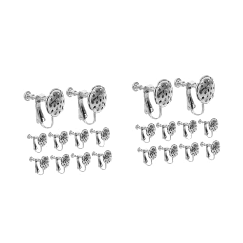 STOBOK 2 Sätze Duschkopf-ohrringe Diy-werkzeuge Für Ohrringe Schmuckzubehör Ohrhaken Set Zur Herstellung Von Tropfenohrringen Diy-zubehör Für Ohrringe Silver Metall 10 Stück * 2 von STOBOK