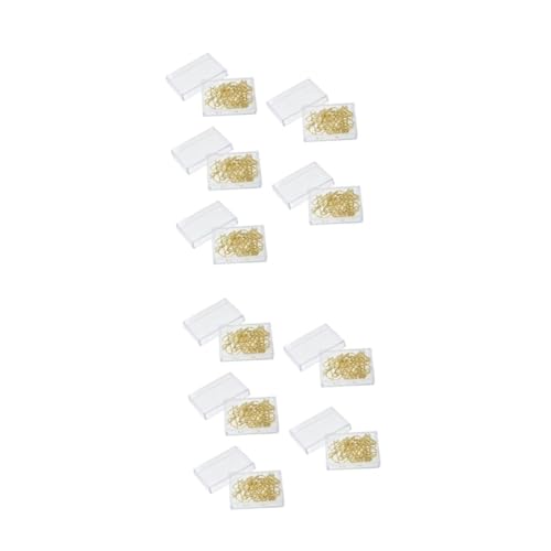 STOBOK 2 Sätze Goldene Büroklammer Büroklammern Groß Papier Clips Kabelklemme Große Bindeklammern Büroartikel Büromaterial Mappen Büroklammern Aus Legierung Gold-bürobedarf 50 Stück * 2 von STOBOK