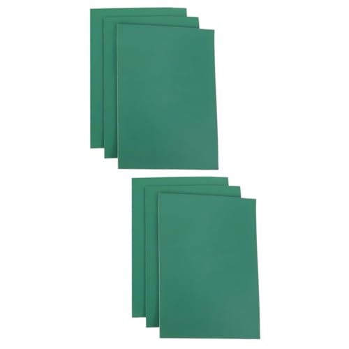 STOBOK 2 Sätze Gummifolie Gravieren Bastelset Basteln Für Scrapbooking-tischset Briefmarken Bastelschneidematte Druckgrafik-schnitzplatte Pvc Green 3 Stück * 2 von STOBOK