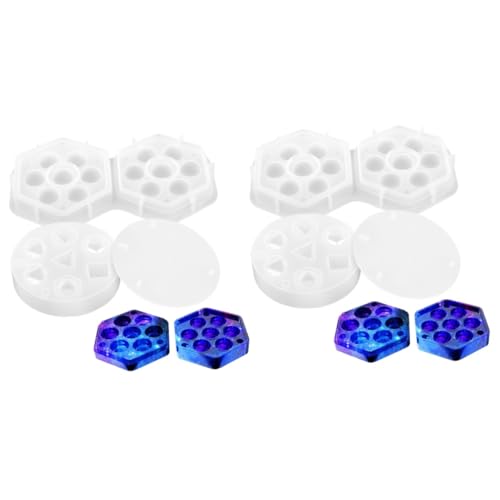 STOBOK 2 Sätze Harzform Silikon Silikonform Silikonmuffinformen Silikongießform Dice Box Silicon Gießform Würfel Machen Form Würfelform Aus Silikon Diy Liefert Kieselgel 2 Stück * 2 von STOBOK