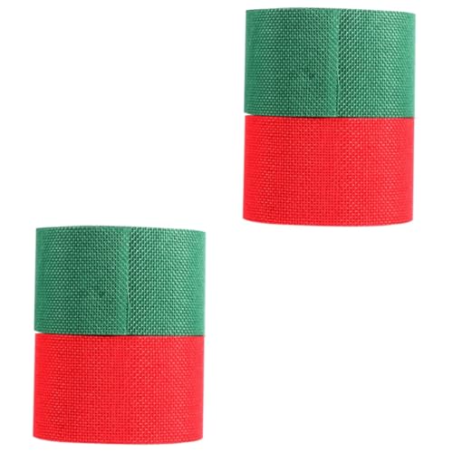STOBOK 2 Sätze Hochzeitsdekorationsbänder Weihnachtsband Silber Jumbo Kariertes Weihnachtsband Verpackungsband Rosa Seidenband Ribbon Wickelband Festivalband Leinenimitat Rot 2 Rollen * 2 STOBOK 2 Sätze Hochzeitsdekorationsbänder Weihnachtsband Silber Jumbo Kariertes Weihnachtsband Verpackungsband Rosa Seidenband Ribbon Wickelband Festivalband Leinenimitat Rot 2 Rollen * 2 von STOBOK