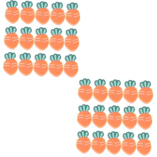 STOBOK 2 Sätze Karottenscheiben Aus Weichem Ton Klappcreolen Herstellung Von Perlenschmuck Perlen Für Die Herstellung Von Halsketten Spacer-karottenperlen Polymer-ton 100 Stück * 2 von STOBOK