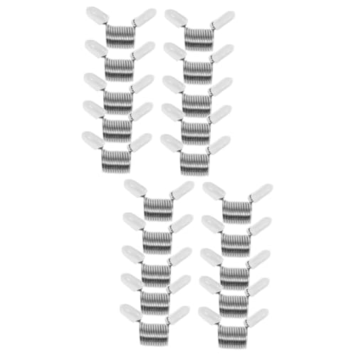STOBOK 2 Sätze Kugelstoppfeder Anti-drop Zubehör Zur Schmuckherstellung Perlenstopper Perlenklammern Für Die Schmuckherstellung Mini-frühling Perlenendkappen Federstahl 10 Stück * 2 von STOBOK