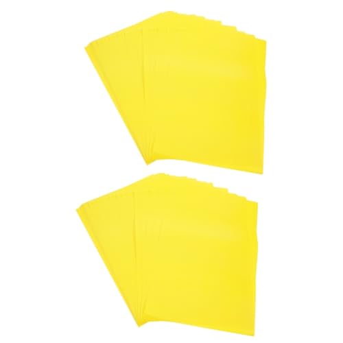 STOBOK 2 Sätze Leeres Posterpapier Verkaufsaufkleber Markt Preisschilder Werbeetiketten Verkaufsschilder Aktionspreis Papier Preisschild Für Den Handel Kupferplatte Yellow 50 Blatt*2 von STOBOK