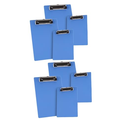 STOBOK 2 Sätze Mappe Ordner Mit Zwischenablage Speicher-zwischenablage Clip Klemmbretter, Formularhalter Bindemittel Klemmbrett Mit Speicher Mini-zwischenablage Blue Metall 4 Stück * 2 von STOBOK