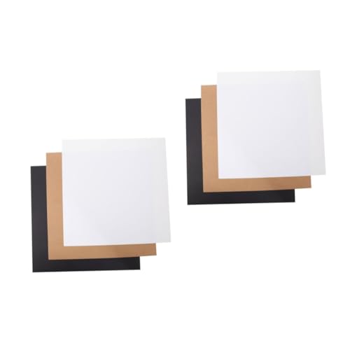 STOBOK 2 Sätze Quadratische Marmelade Schreibetui Bastel Box White Box Dekoringe Verkleidung Decor Papier Karton Pastell Kreis Diy Maldekorationen Hartfaserplatten Zeichnen 60 Stück * 2 von STOBOK