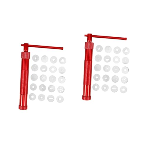 STOBOK 2 Sätze Schlammpresse - Ton-extruder Tonschlamm-extruder Werkzeuge Für Fondant-extruder Clay Extrudergun Fondant-werkzeuge -quetscher Rostfreier Stahl von STOBOK