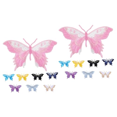 STOBOK 2 Sätze Schmetterlings-stickpatch Flecken Gestickte Aufnäher Für Bekleidungsstücke Flicken Nähen Applikation Nähen Flicken Für Bekleidung Bestickt Stoff 8 Stück * 2 STOBOK 2 Sätze Schmetterlings-stickpatch Flecken Gestickte Aufnäher Für Bekleidungsstücke Flicken Nähen Applikation Nähen Flicken Für Bekleidung Bestickt Stoff 8 Stück * 2 von STOBOK