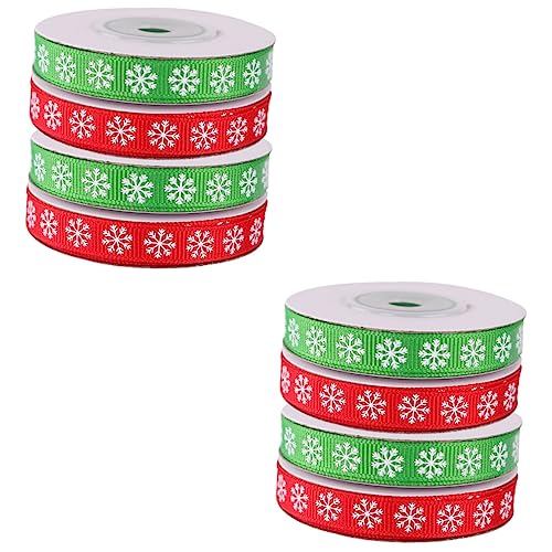 STOBOK 2 Sätze Schneeflockenband Dekorativ Bögen Ornamente Grün Klein Pakete Drinnen Weihnachtsband Schneeflocke Urlaub Weihnachtsdekorationen Trimmt Lieferungen Rot Schleife 4 Rollen * 2 STOBOK 2 Sätze Schneeflockenband Dekorativ Bögen Ornamente Grün Klein Pakete Drinnen Weihnachtsband Schneeflocke Urlaub Weihnachtsdekorationen Trimmt Lieferungen Rot Schleife 4 Rollen * 2 von STOBOK